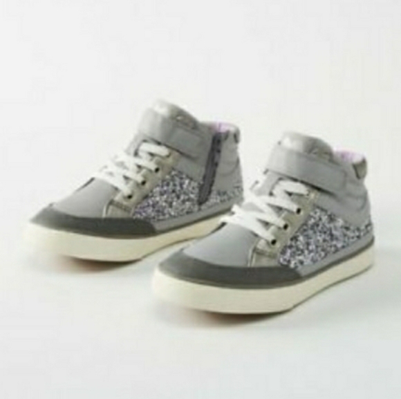 Hanna Andersson Other - HANNA ANDERSSON silver sparkle sneakers size 3